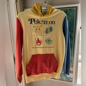 Pokémon Unisex Color-Block Hoodie Small SOLD